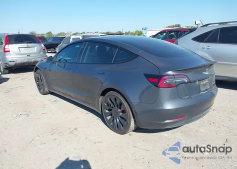 2022 Tesla Model 3 Performance Dual Motor All-Wheel Drive from USA, damaged, VIN 5YJ3E1EC1NF152305